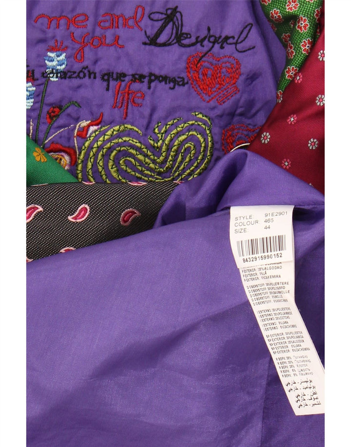 Abrigo Desigual Mujer EU 44 XL Poliéster Patchwork Multicolor