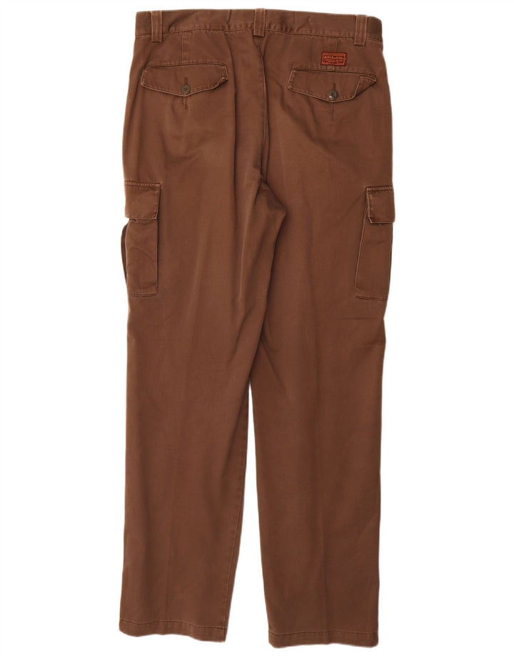 Pantalones cargo rectos para hombre Rifle W36 L34 Algodón marrón