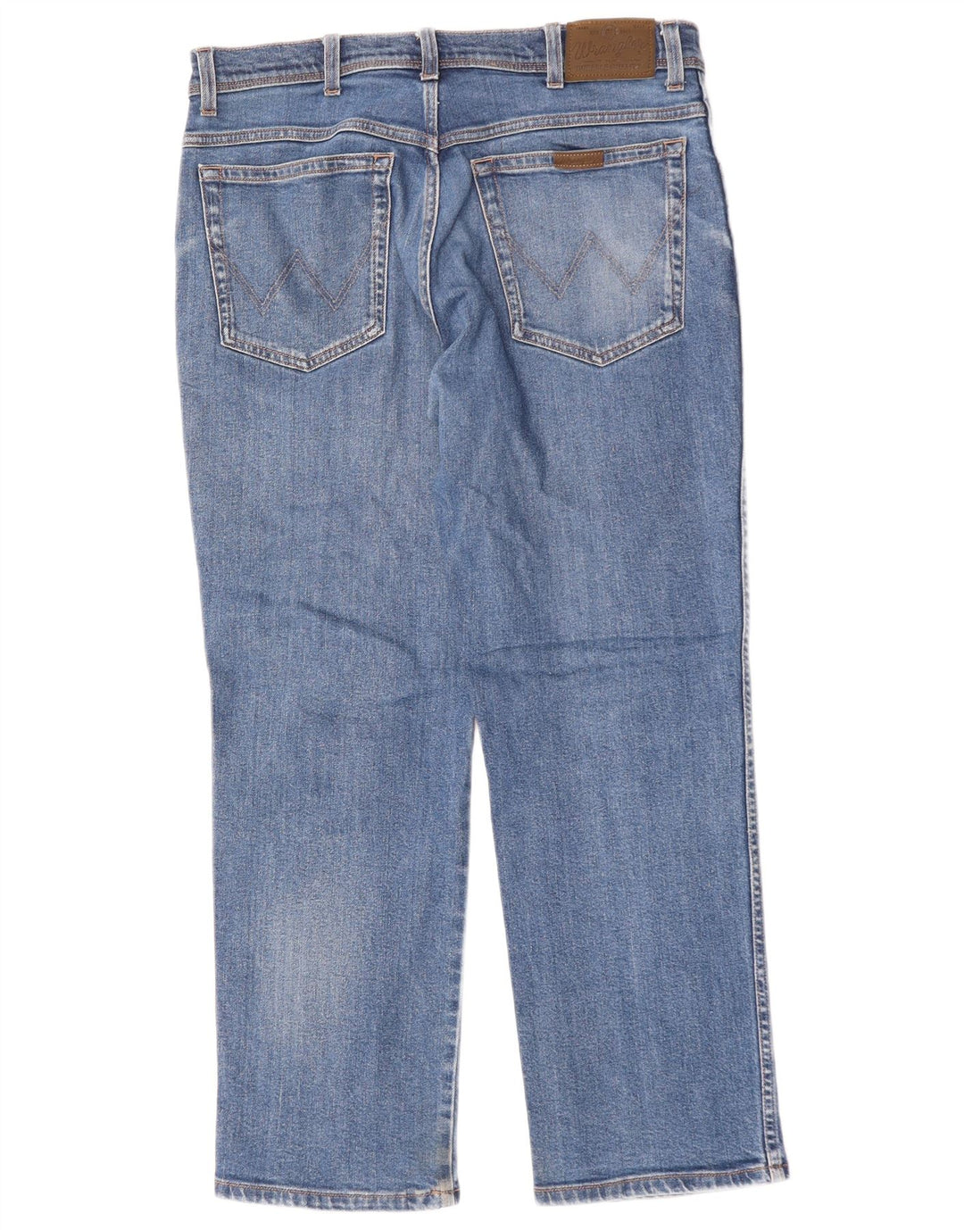 Wrangler Vaqueros rectos de corte regular para hombre W34 L30 Algodón azul