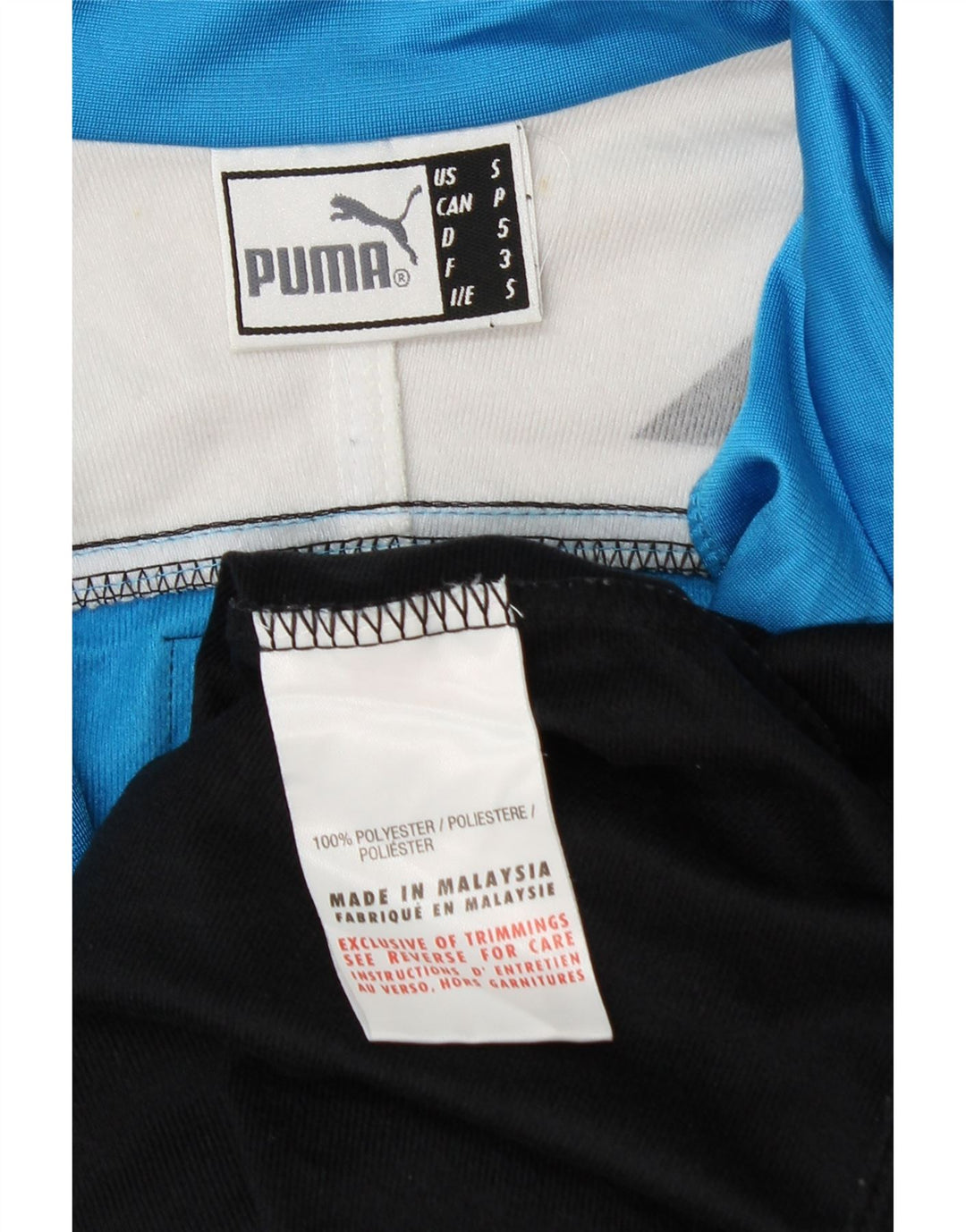 PUMA Chaqueta superior de chándal con estampado gráfico para hombre Poliéster con bloques de color negro pequeño