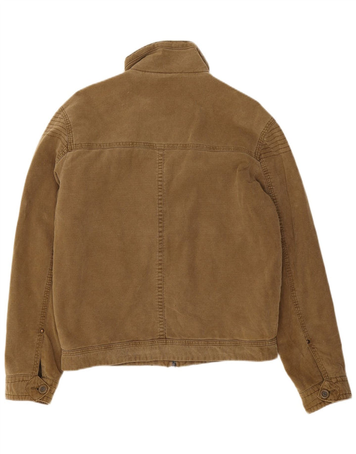 Marks & Spencer Chaqueta utilitaria para hombre UK 36 Small Beige Cotton
