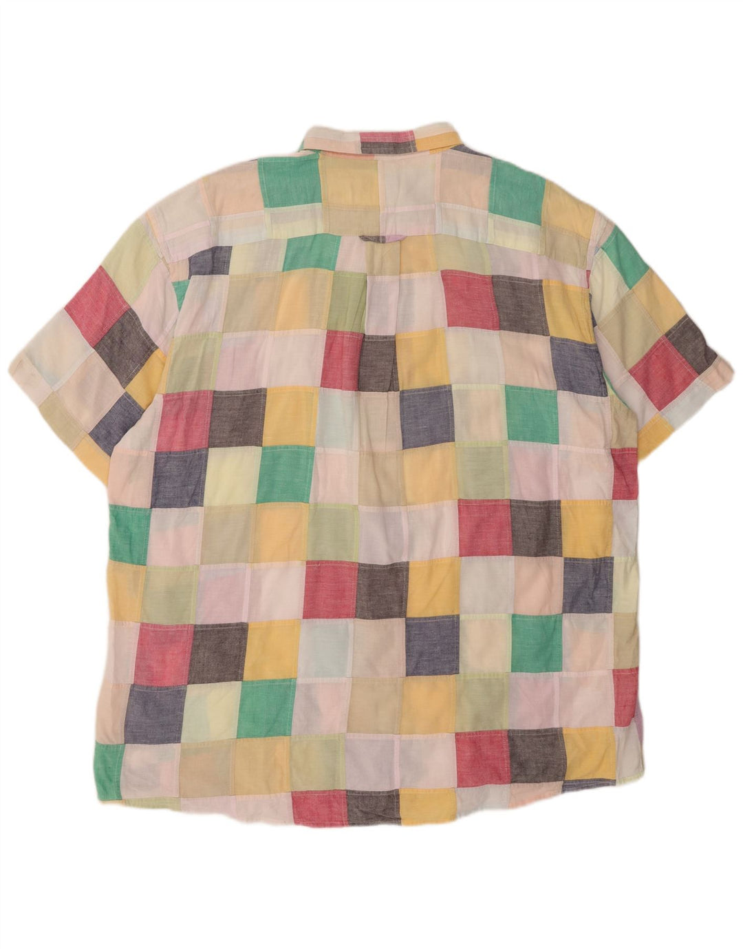 ORVIS Camisa de manga corta para hombre 2XL Algodón patchwork multicolor