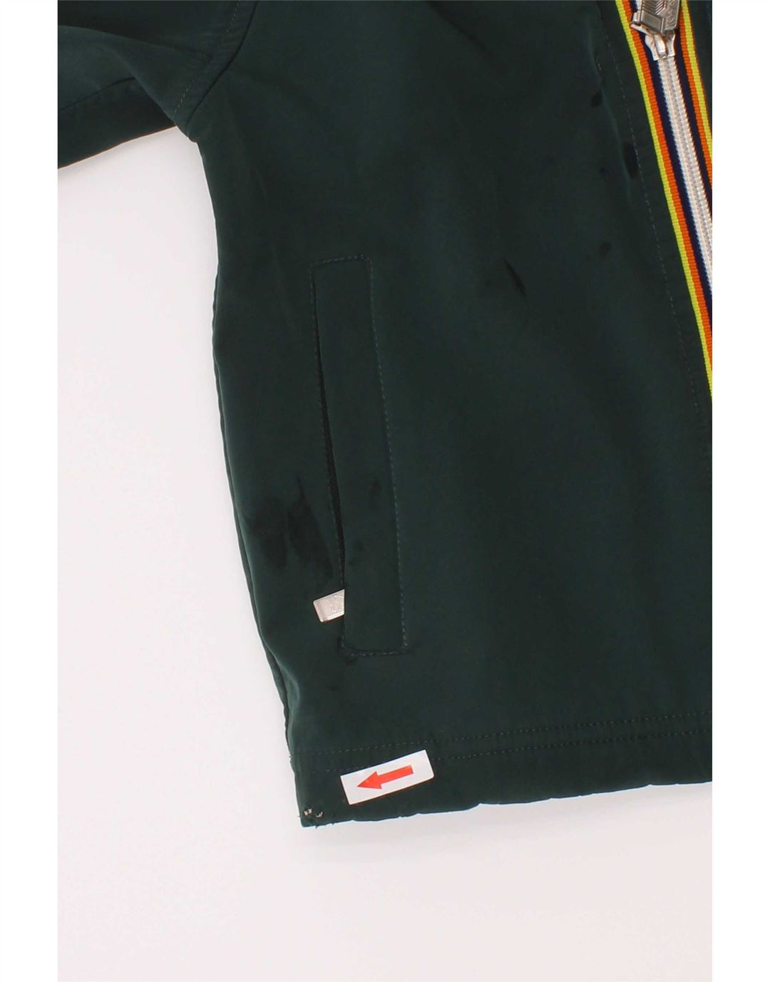 K-Way Chaqueta cortavientos con capucha para niño 4-5 años Verde Poliéster