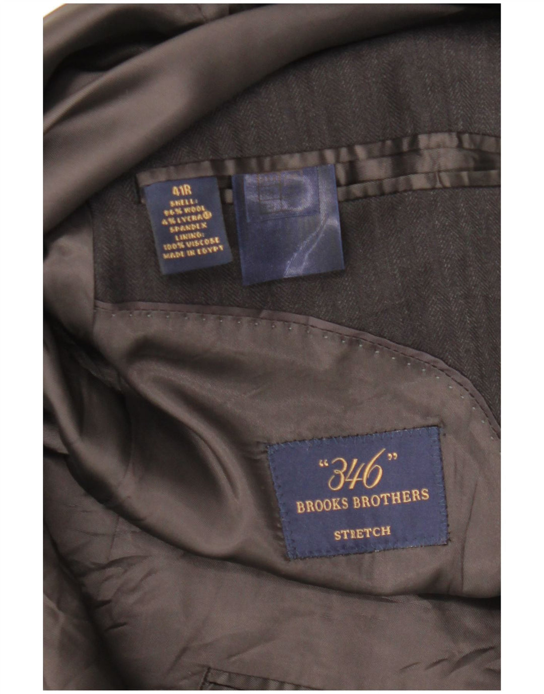 BROOKS BROTHERS Chaqueta tipo blazer 346 para hombre, talla 41, talla grande, color negro