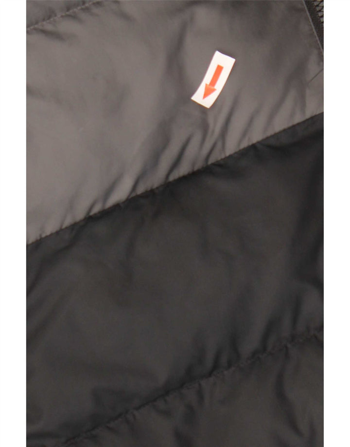 Adidas Chaqueta acolchada con capucha para niños 13-14 años Gris Poliéster color block
