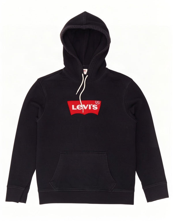 Levi's Hombre Sudadera Con Capucha Gráfica Jersey De Algodón Azul Marino Mediano