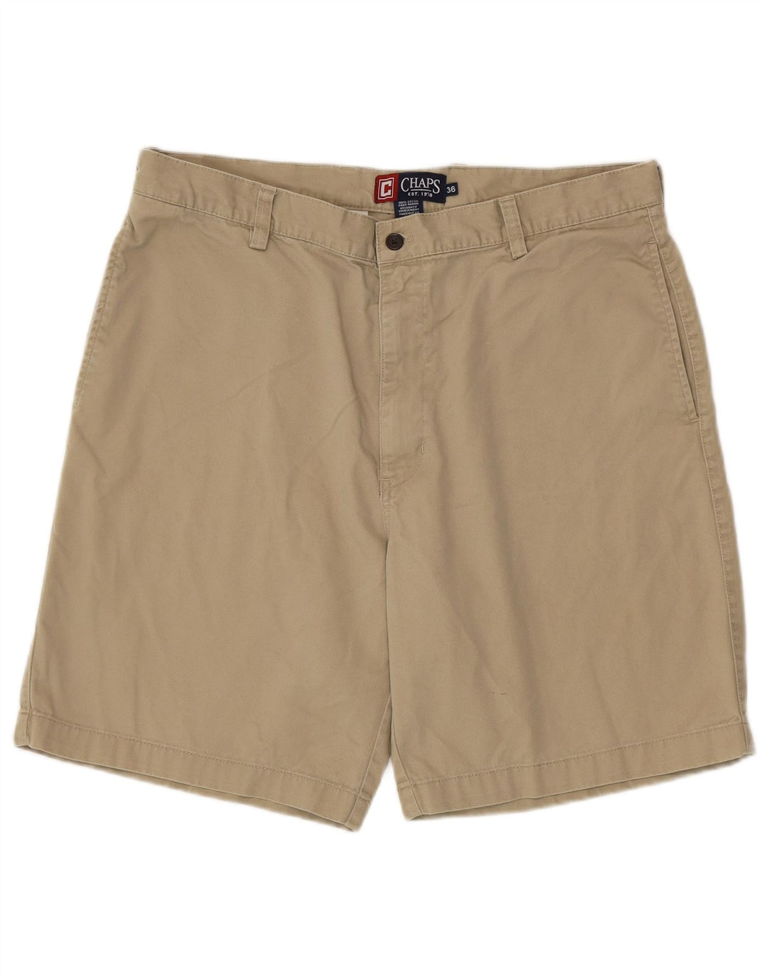 Chaps Pantalones cortos chinos para hombre W36 Algodón beige grande