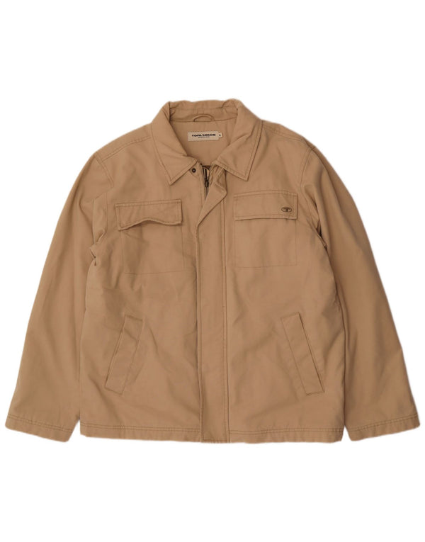Tom Tailor Chaqueta utilitaria para hombre UK 42 XL Algodón beige