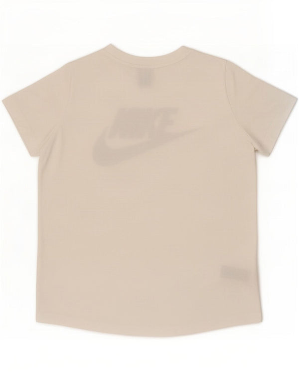 Nike Camiseta gráfica extragrande para mujer UK 46 Poliéster blanco grande