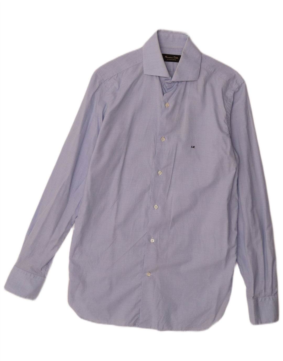 MASSIMO DUTTI Camisa para hombre EU 38 Small Blue Check