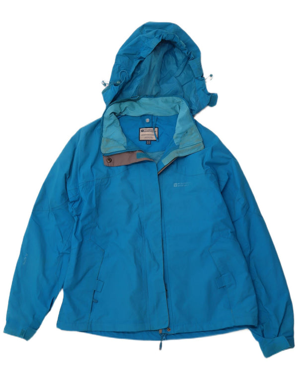MOUNTAIN WAREHOUSE Chaqueta impermeable con capucha para mujer UK 46 Large Blue Nylon