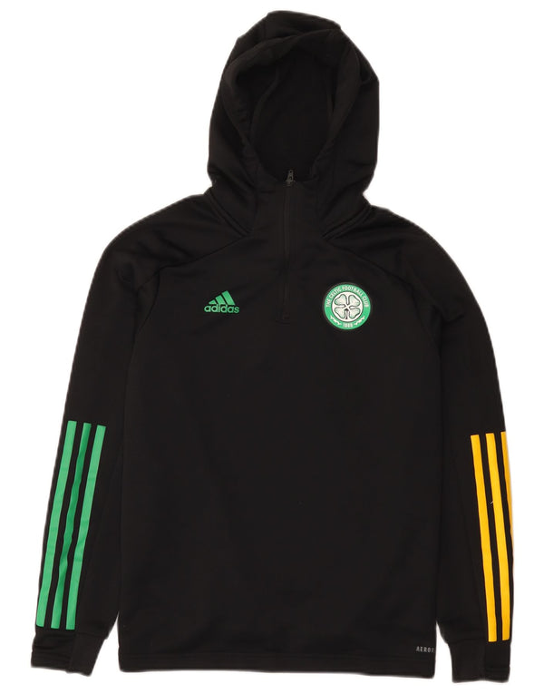Adidas - Sudadera con capucha para niños The Celtic Football Club (11-12 años), color negro