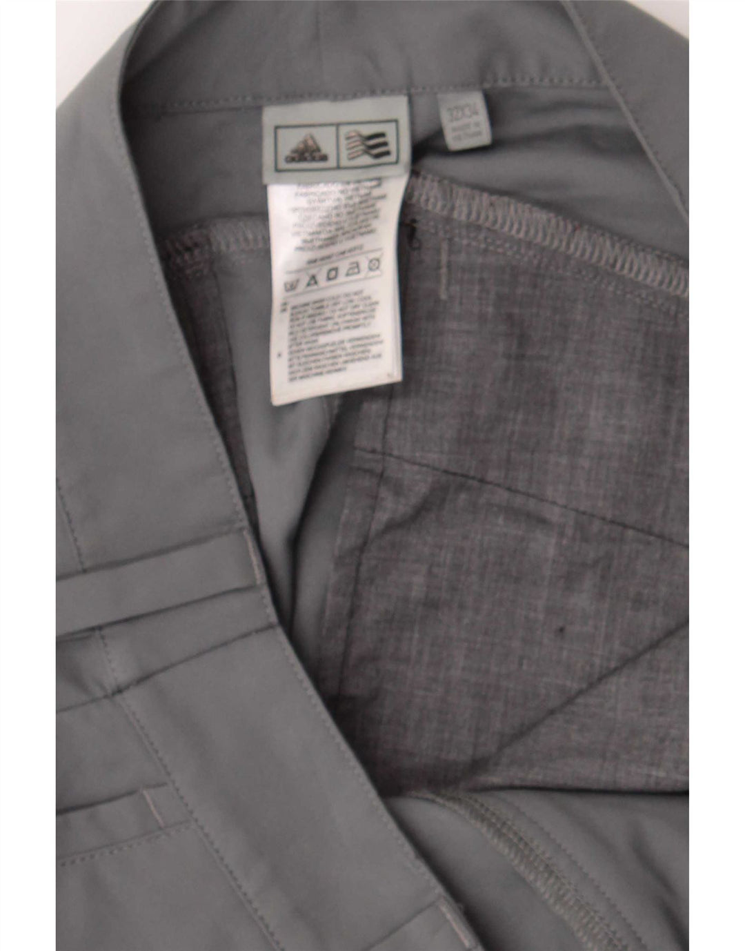 Pantalón chino adidas slim fit para mujer W30 L34 Poliéster gris