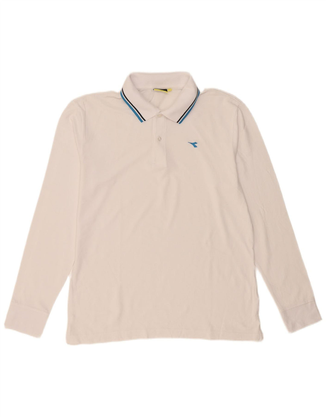 Diadora Polo Manga Larga Hombre XL Blanco