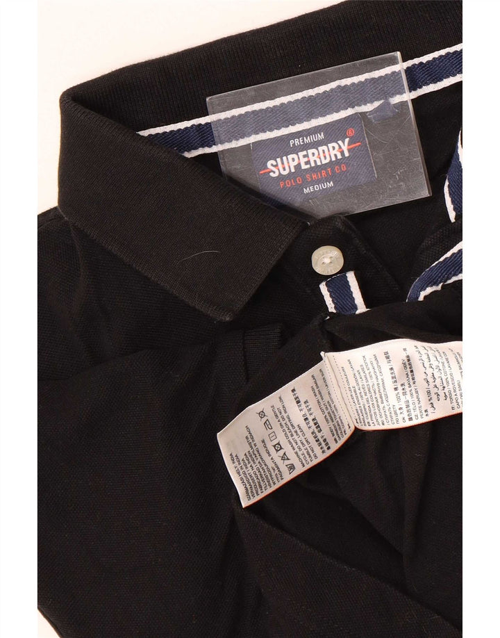 Superdry Polo Para Hombre De Algodón Negro Mediano