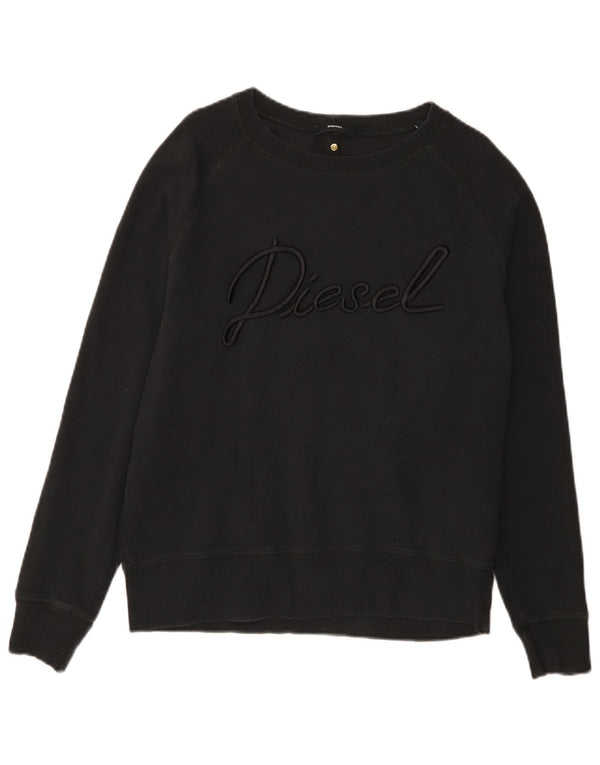 DIESEL Sudadera Con Estampado Gráfico Jumper Small Negro Hombre