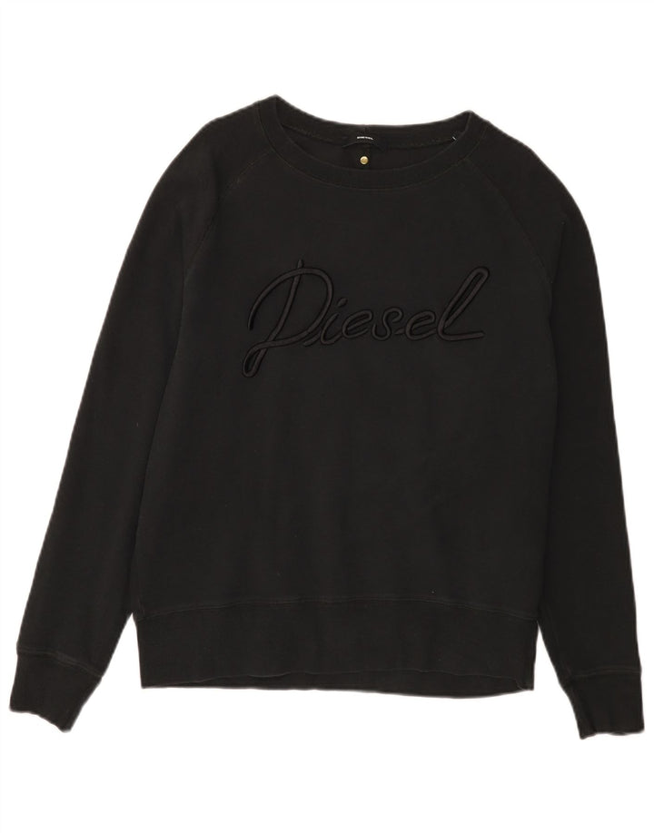 DIESEL Sudadera Con Estampado Gráfico Jumper Small Negro Hombre