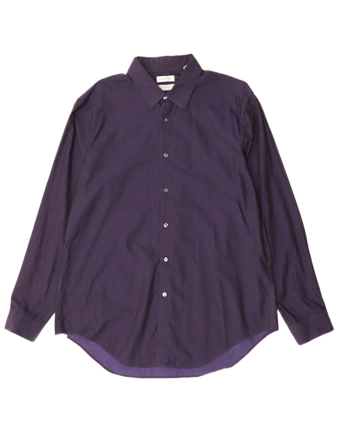 CALVIN KLEIN JEANS Camisa Slim Fit para hombre Talla 17 XL Algodón azul marino