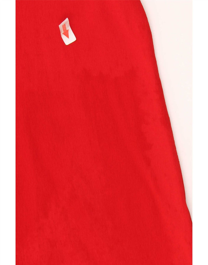 Blusa vintage para mujer Top IT 46 Seda roja grande