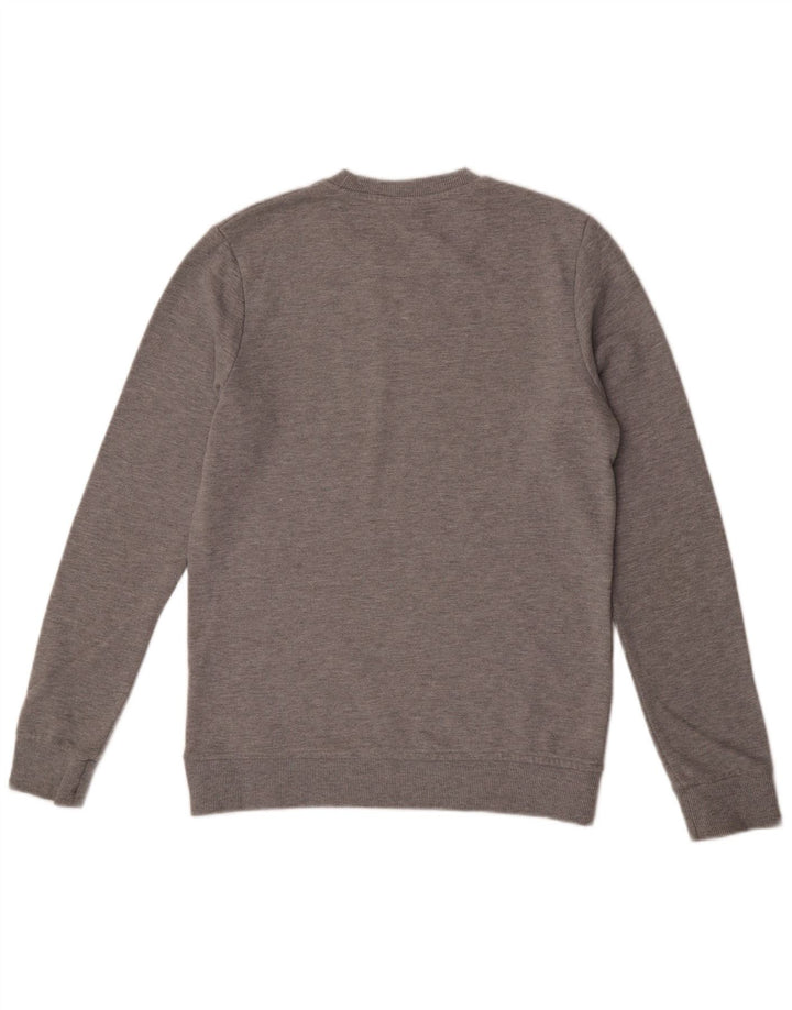 Jack & Jones Hombre Sudadera Gráfica Jersey De Algodón Gris Medio