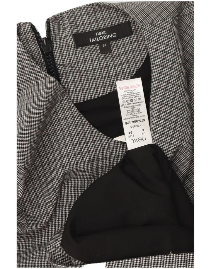 Next Vestido tubo para mujer UK 6 XS Gris pata de gallo