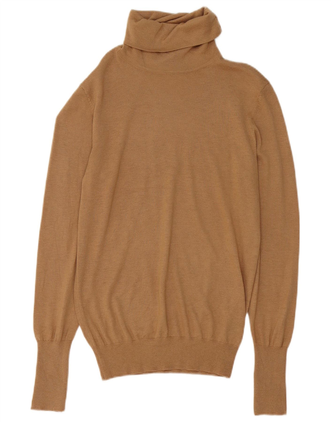 Zara Mujer Roll Neck Jumper Sweater UK 46 Large Marrón Modal