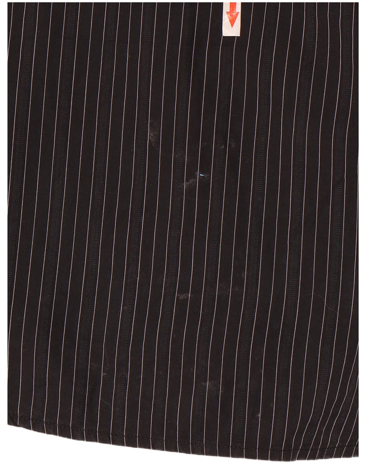 Camisa Roberto Cavalli Hombre IT 50 Mediana Algodón Rayas Negras