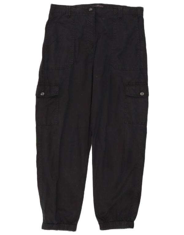 Marks & Spencer Pantalones tipo joggers cargo para mujer UK 40 Large W34 L26 Azul marino
