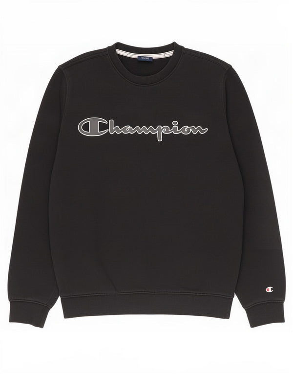 Champion Sudadera Gráfica para Hombre Jersey Pequeño De Algodón Negro