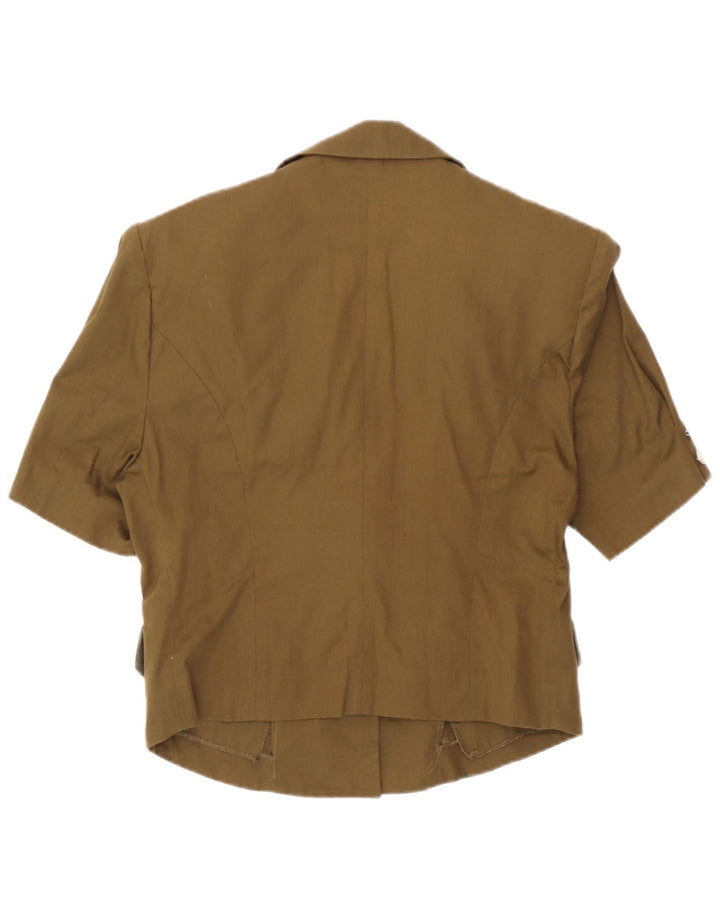 Sport Staff Chaqueta tipo blazer de manga corta para mujer con 5 botones IT 42 Medium Khaki