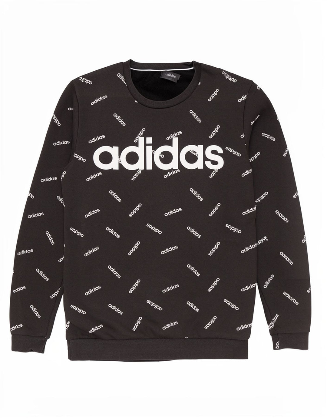 Adidas Hombre Sudadera Gráfica Jumper Medium Negro Algodón