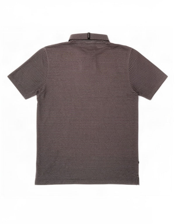Polo Puma Hombre Grande Gris Rayas Poliéster