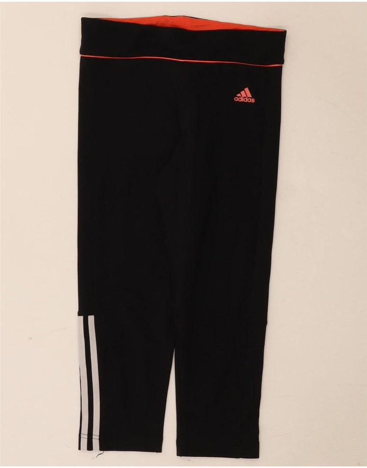 Adidas Climalite Capri Leggings para mujer UK 8 Pequeño Poliéster negro