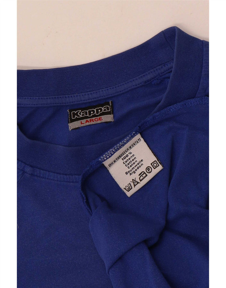 Camiseta Kappa Hombre Top Large Azul Algodón