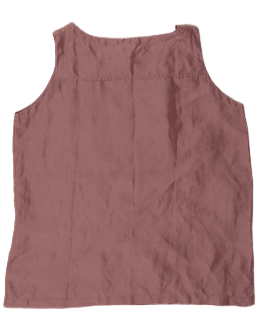 Nuevo Fast Blusa sin mangas para mujer Top IT 48 XL Seda burdeos