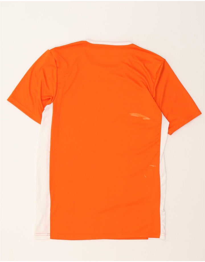 Adidas Hombre Aeroready Camiseta Top Pequeño Naranja Colorblock Poliéster