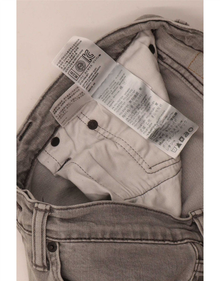 Levi's Mens 511 Slim Jeans W34 L32 Gris Algodón