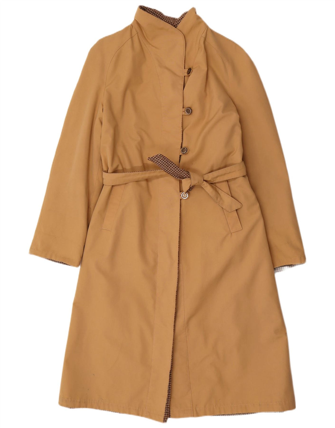 Abrigo reversible vintage para mujer IT 42 Beige medio