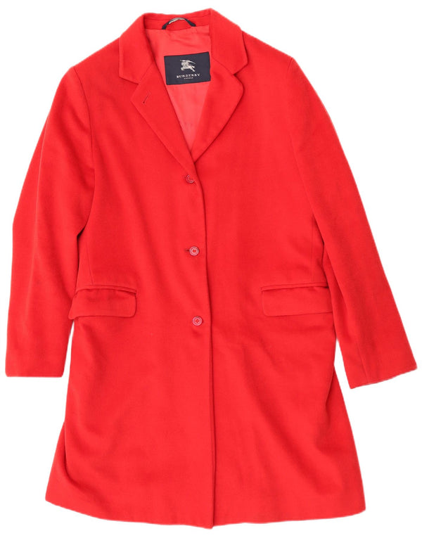 Abrigo Burberry para mujer Reino Unido 14 Grande Clásico de lana roja