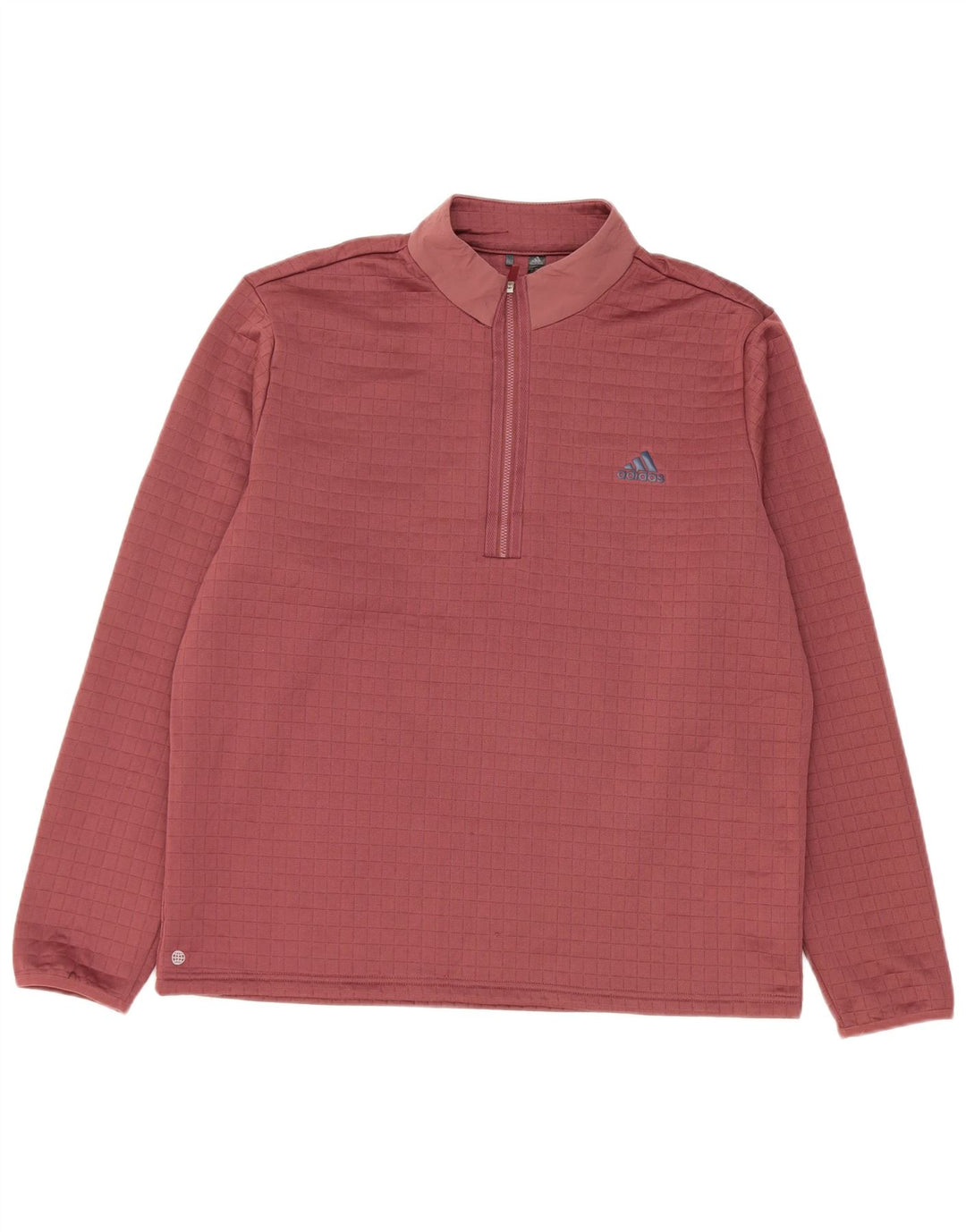 Adidas - Chándal con cremallera y cuello para hombre, talla grande, poliéster burdeos