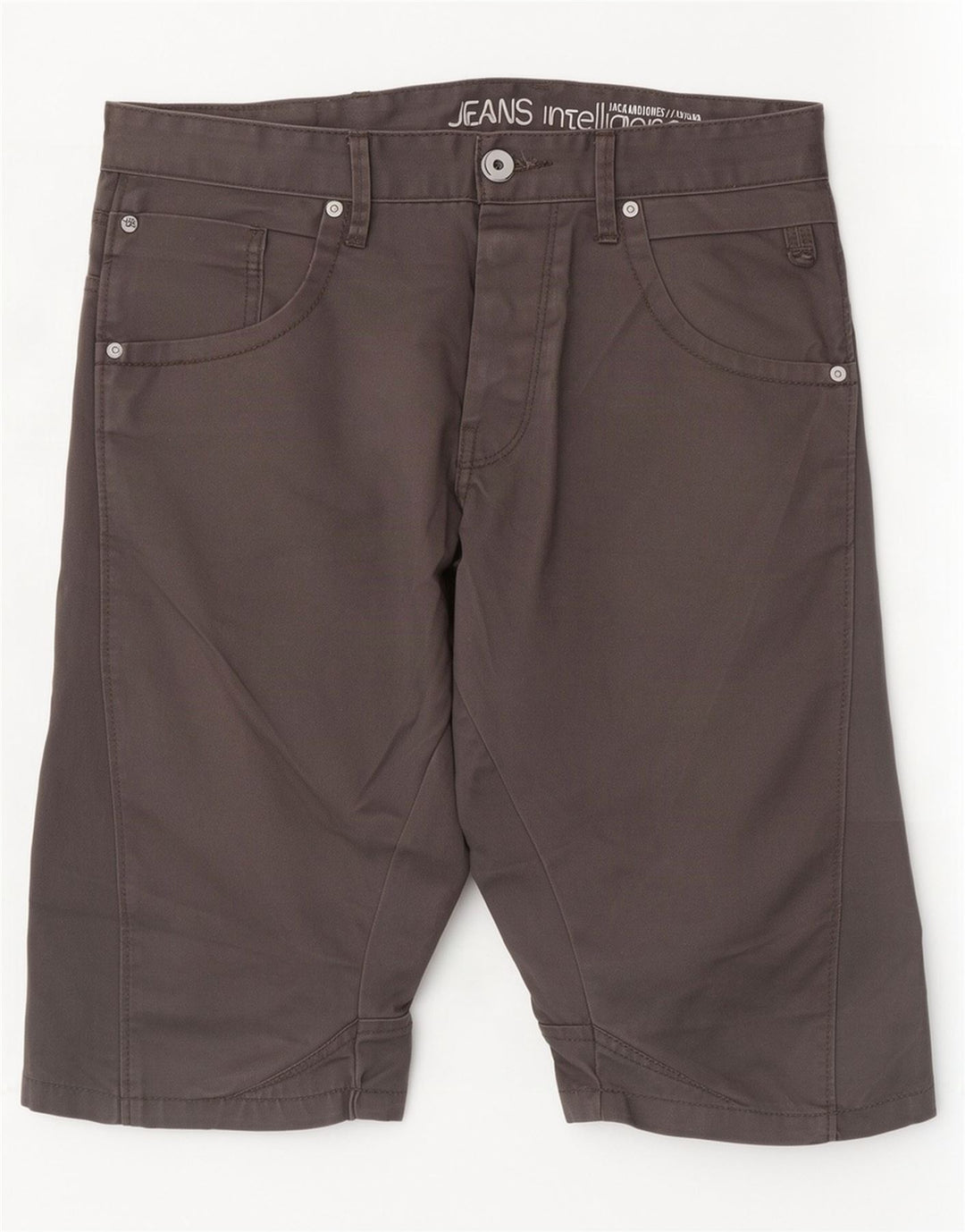 Pantalones Cortos Casuales Jack & Jones Hombre W32 Gris Medio