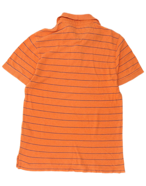 Tommy Hilfiger Polo de ajuste personalizado para hombre XS Algodón a rayas naranja
