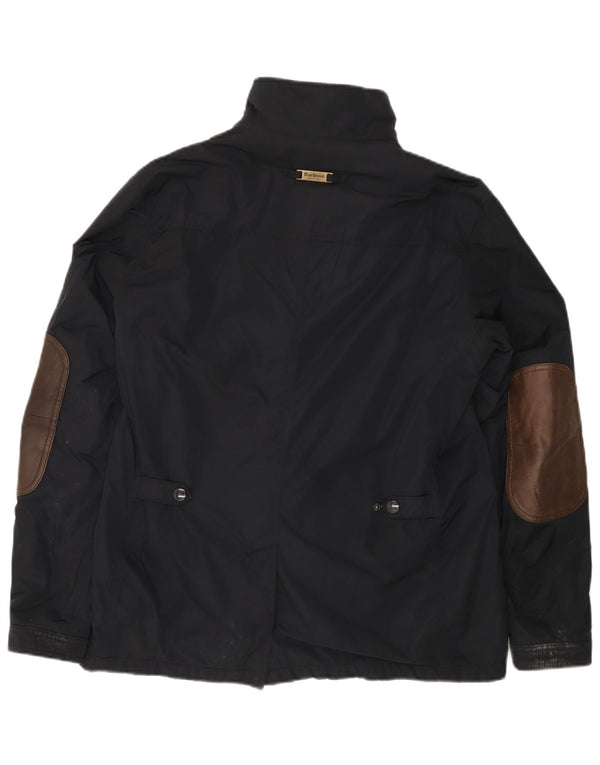 BARBOUR Chaqueta utilitaria para hombre UK 40 Grande Poliéster negro