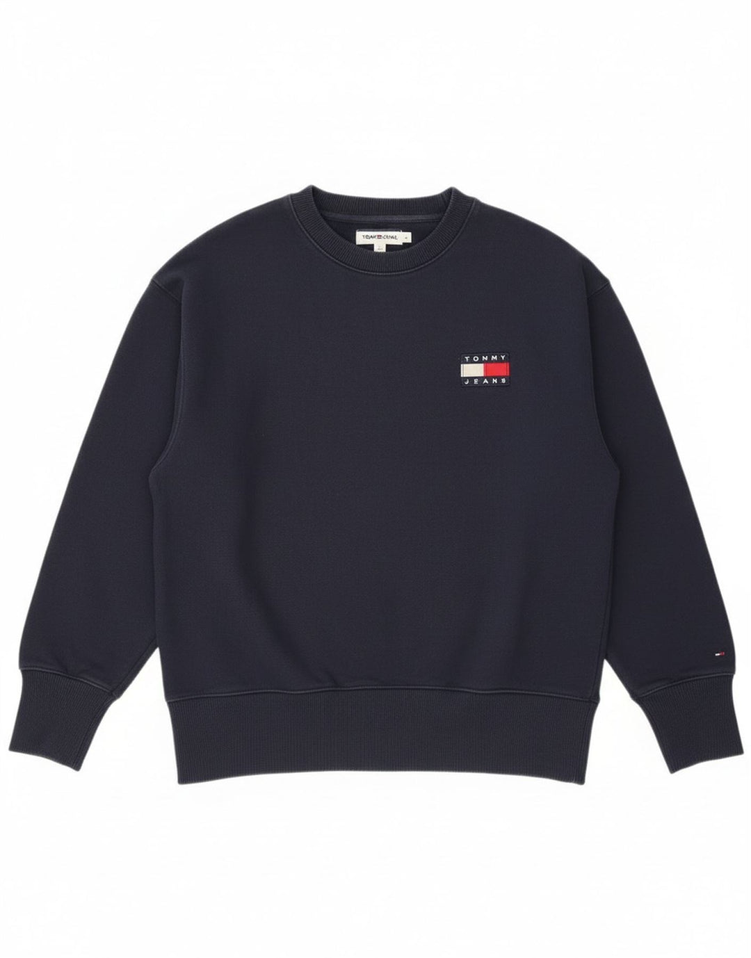 Tommy Hilfiger Hombre Sudadera Jumper Small Azul Marino Algodón
