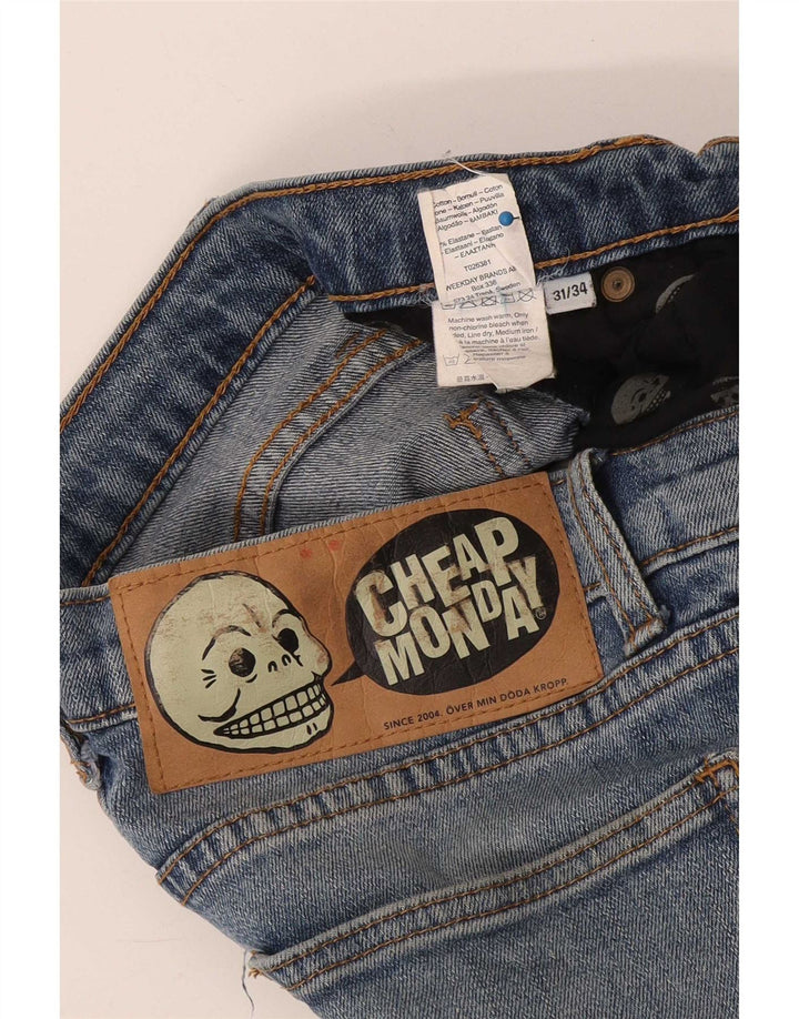 Vaqueros ajustados para hombre de Cheap Monday W31 L34 Algodón azul