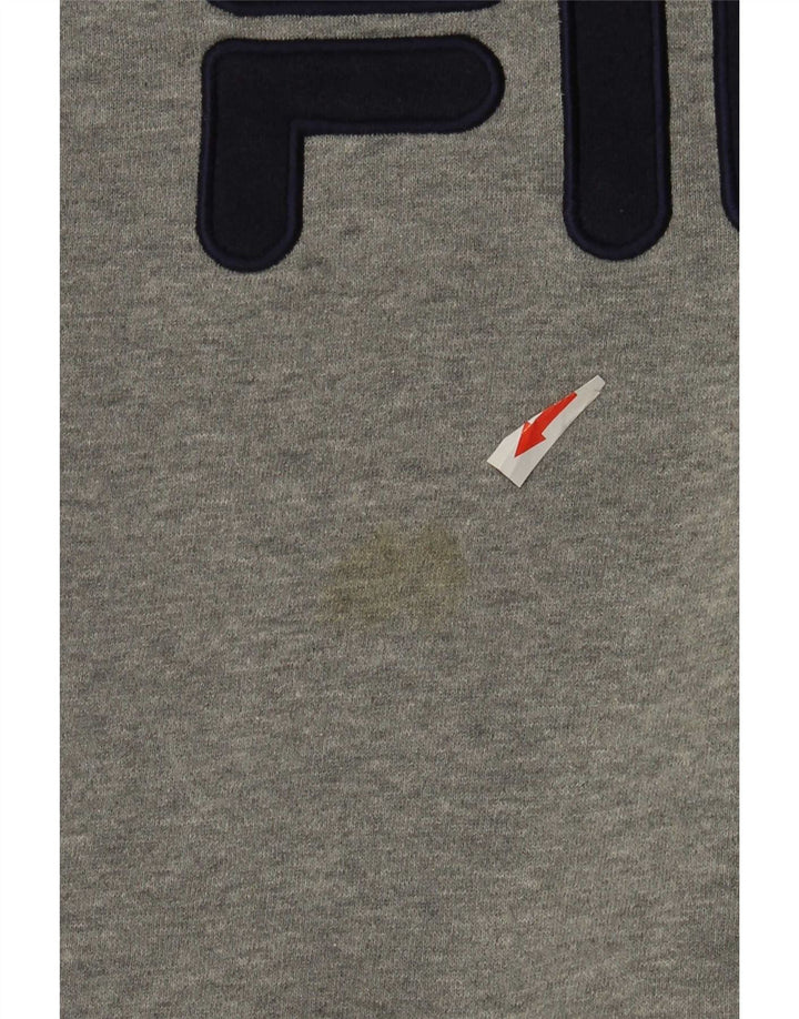Fila Hombre Graphic Sudadera Jumper XL Gris Algodón