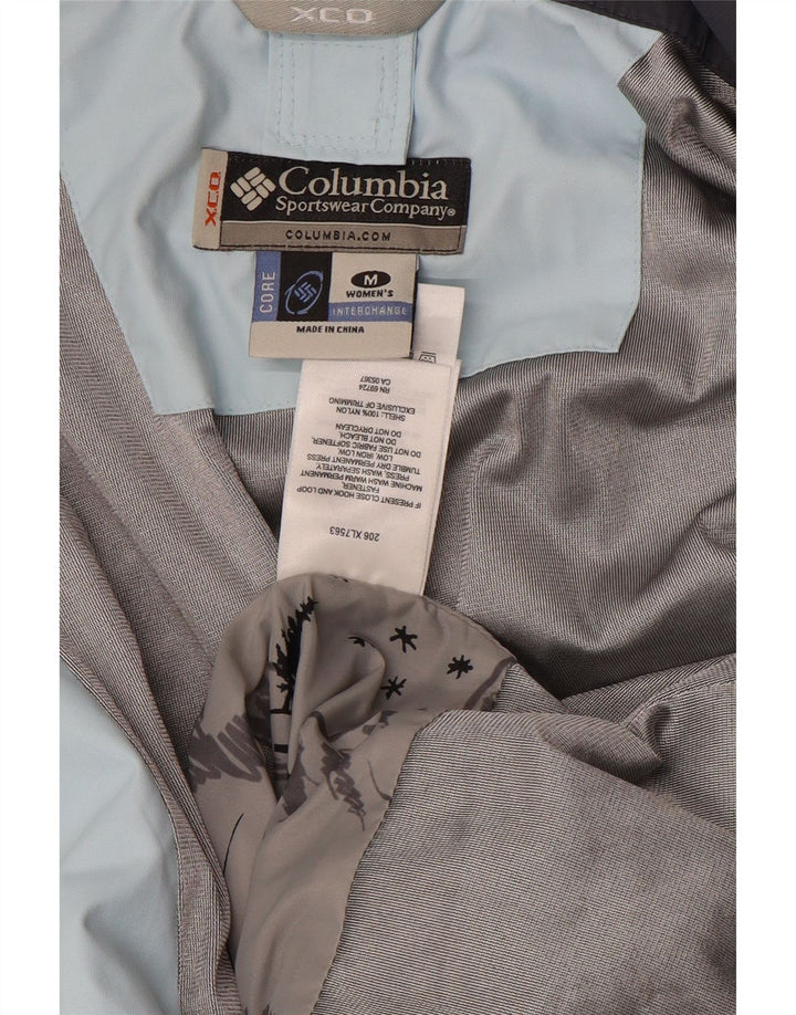 COLUMBIA Womens Interchange Oversized Windbreaker Jacket UK 14 Medium Blue