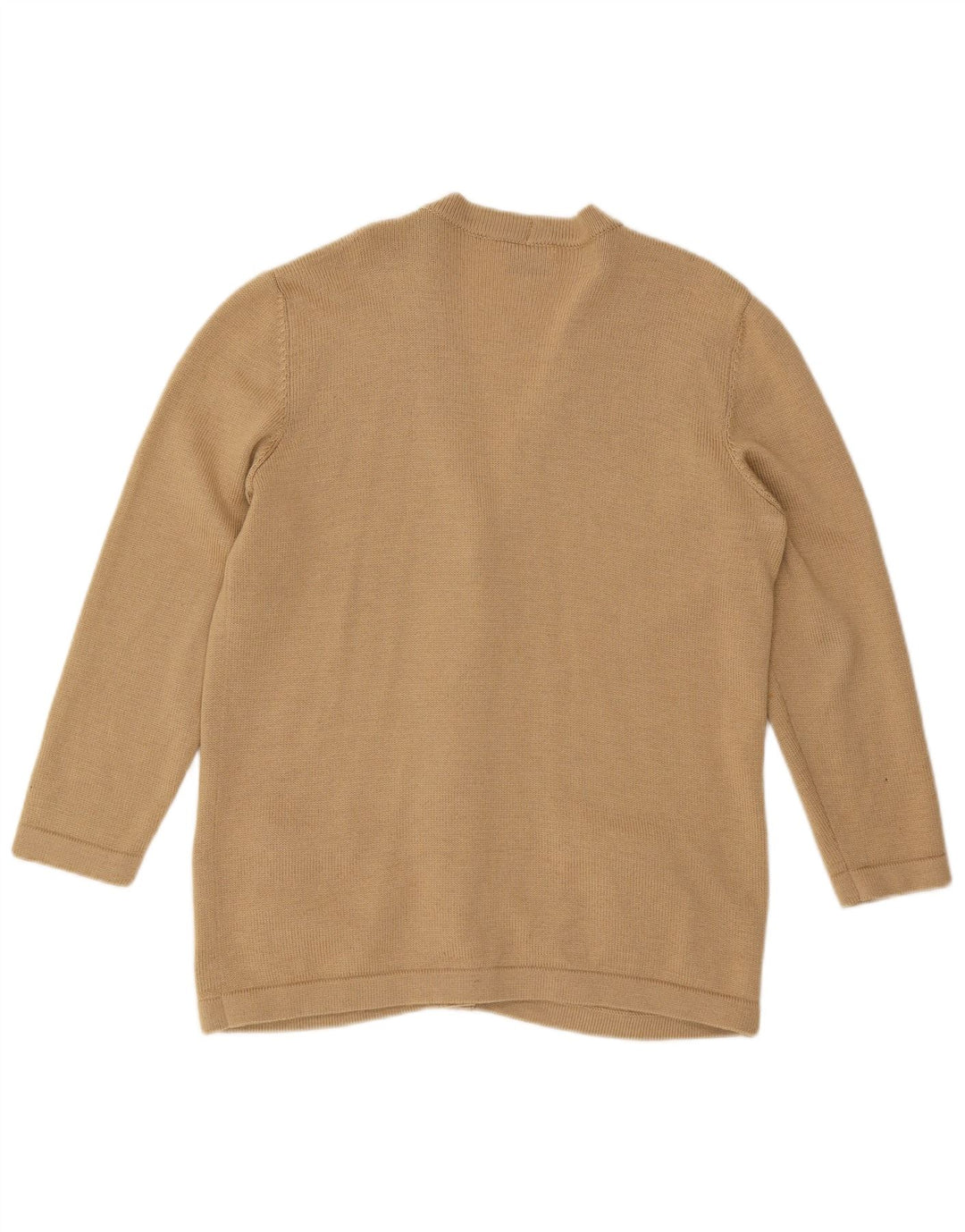 LUISA SPAGNOLI Suéter cárdigan para mujer Reino Unido 14 Lana beige grande