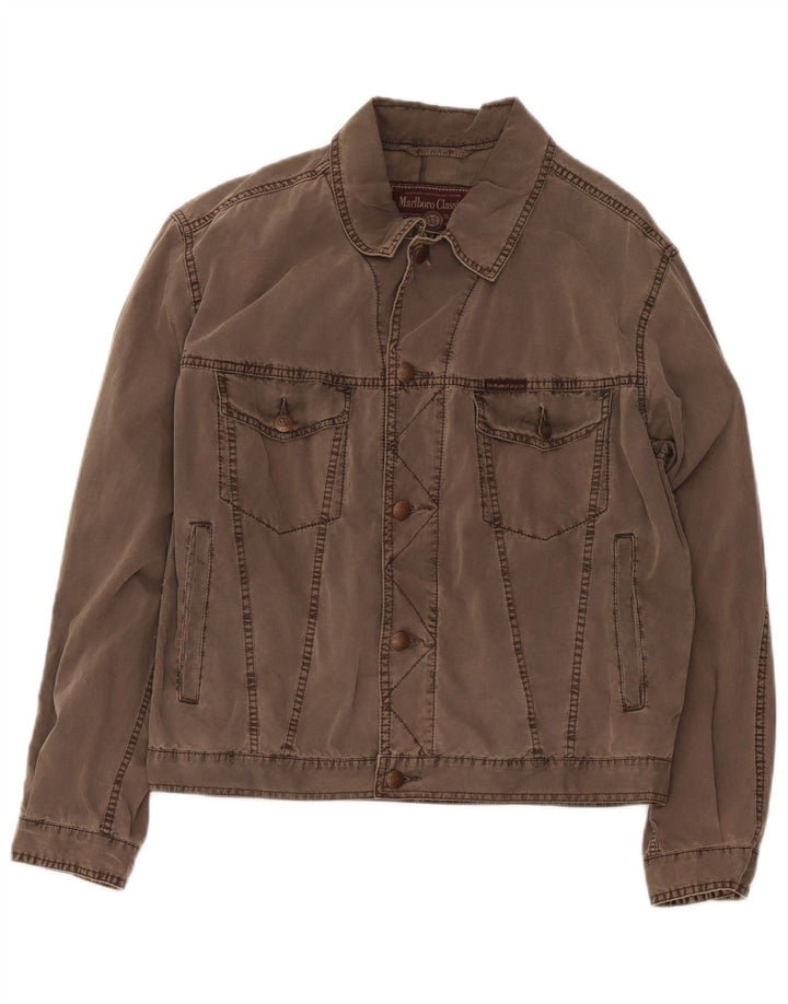 Marlboro Classics Chaqueta Bomber para Hombre UK 38 Algodón Marrón Medio