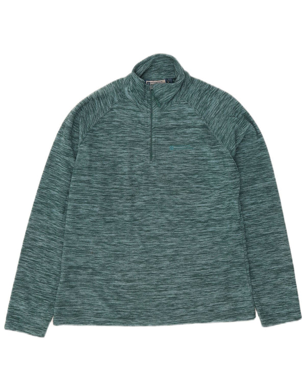 Jersey de forro polar con cremallera y cuello para mujer de Mountain Warehouse UK 42 Medio verde moteado